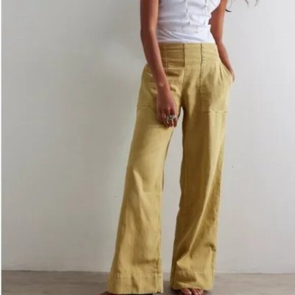 NEW Denim Pull-On Jeans turmeric color - Picture 3 of 6